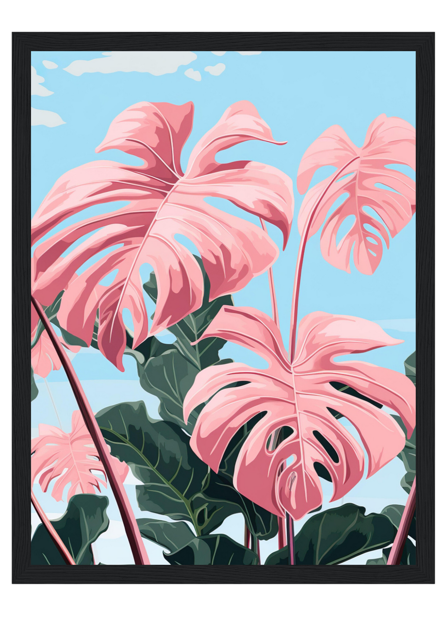 Pink Majesty Monstera Wall Art