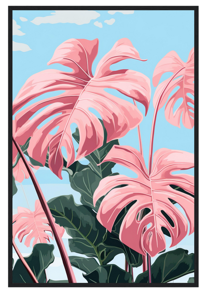 Pink Majesty Monstera Wall Art
