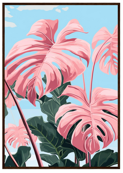 Pink Majesty Monstera Wall Art