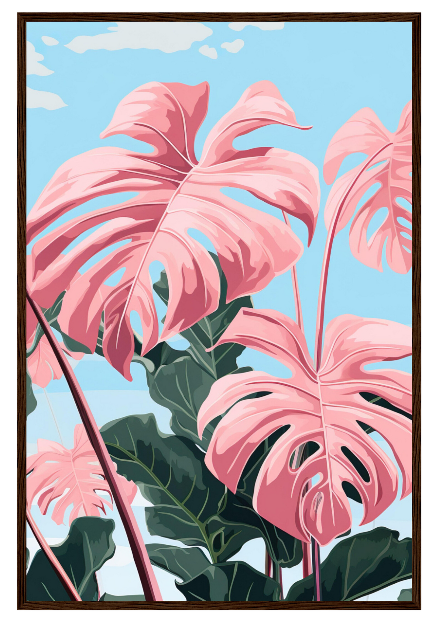 Pink Majesty Monstera Wall Art