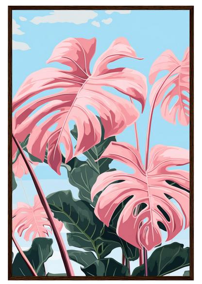 Pink Majesty Monstera Wall Art