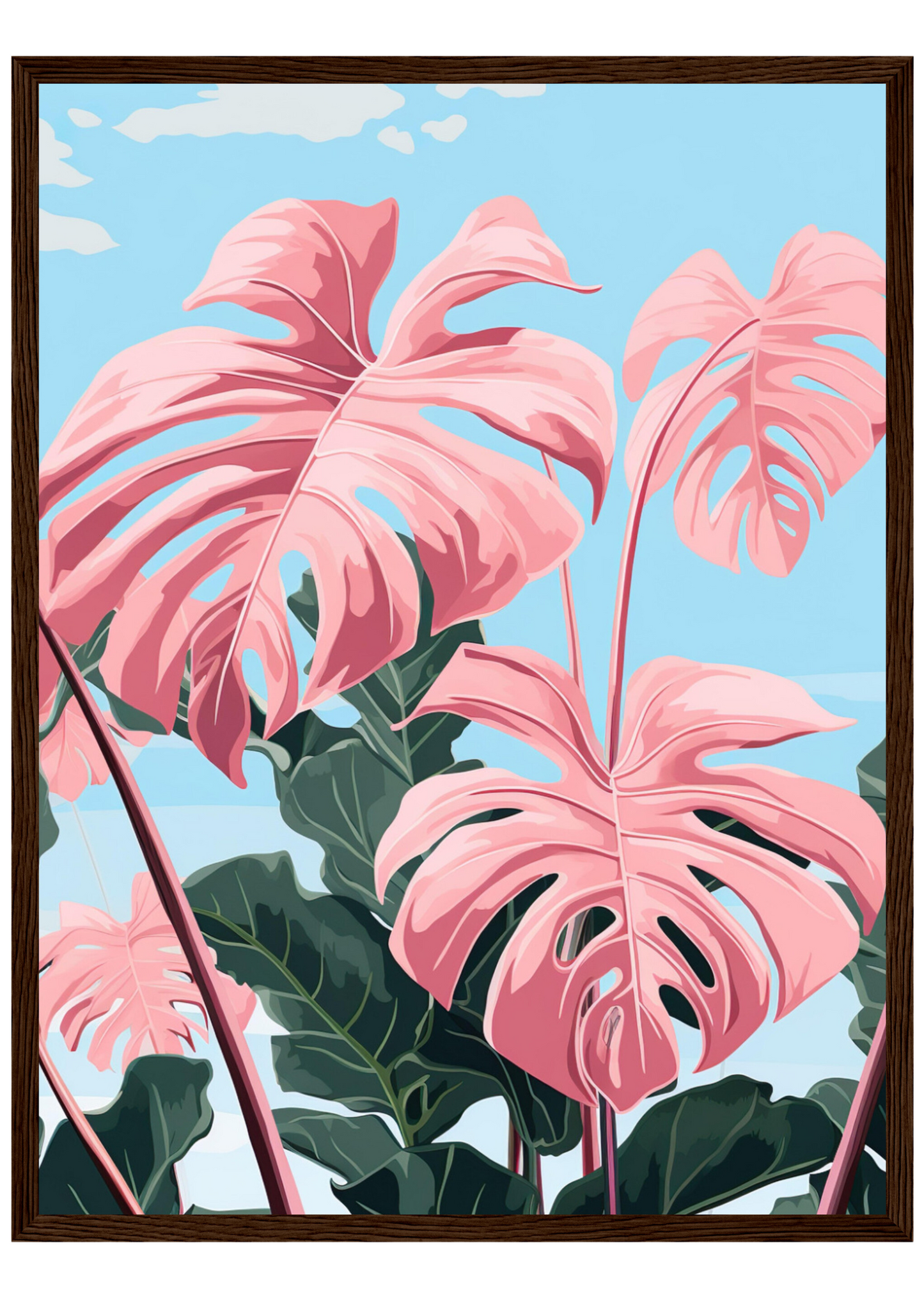 Pink Majesty Monstera Wall Art