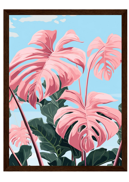 Pink Majesty Monstera Wall Art